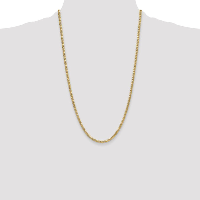 Buy 14K Gold 3.5mm Semi-Solid Miami Cuban Link Chain - Stylish Luxury Accessory-4