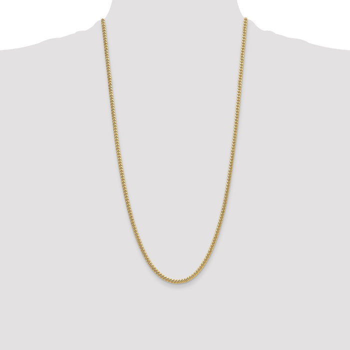 Buy Stylish 14K Gold 3.5mm Miami Cuban Link Chain - High-Quality Luxury-4