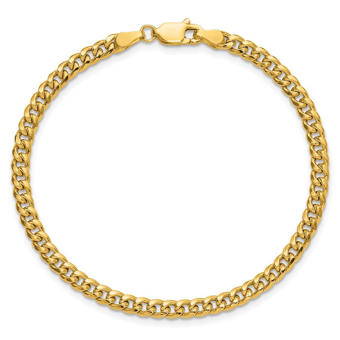 Shop Stylish 14K Gold 3.5mm Semi-Solid Miami Cuban Link Chain - Luxury Value-4