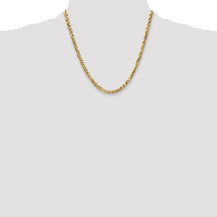 Shop Exclusive 14K Gold 4.5mm Miami Cuban Link Chain - Stylish & Affordable-4