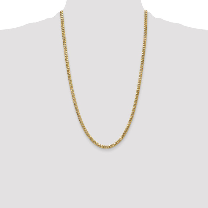 Shop Stylish 14K Gold 4.5mm Miami Cuban Link Chain - Affordable Luxury!-4