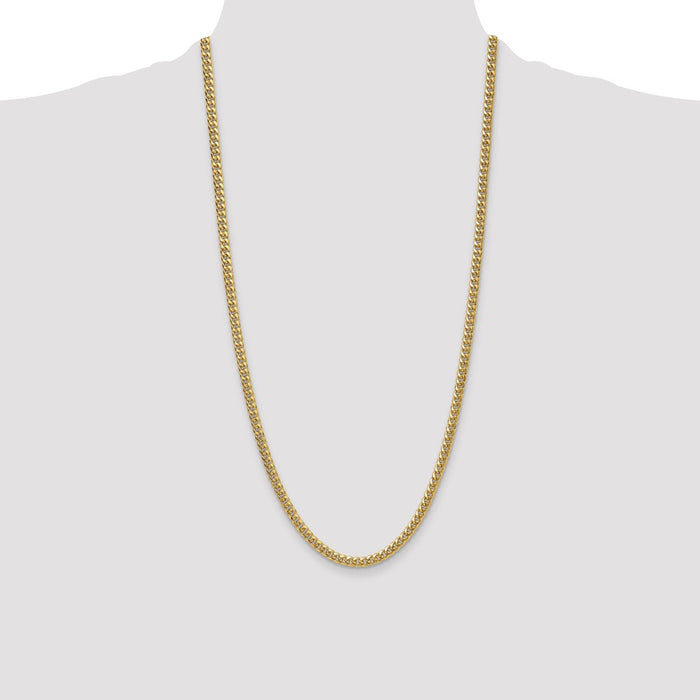 Buy Stylish 4.5mm 14K Gold Semi-Solid Miami Cuban Link Chain - Luxury Value-4