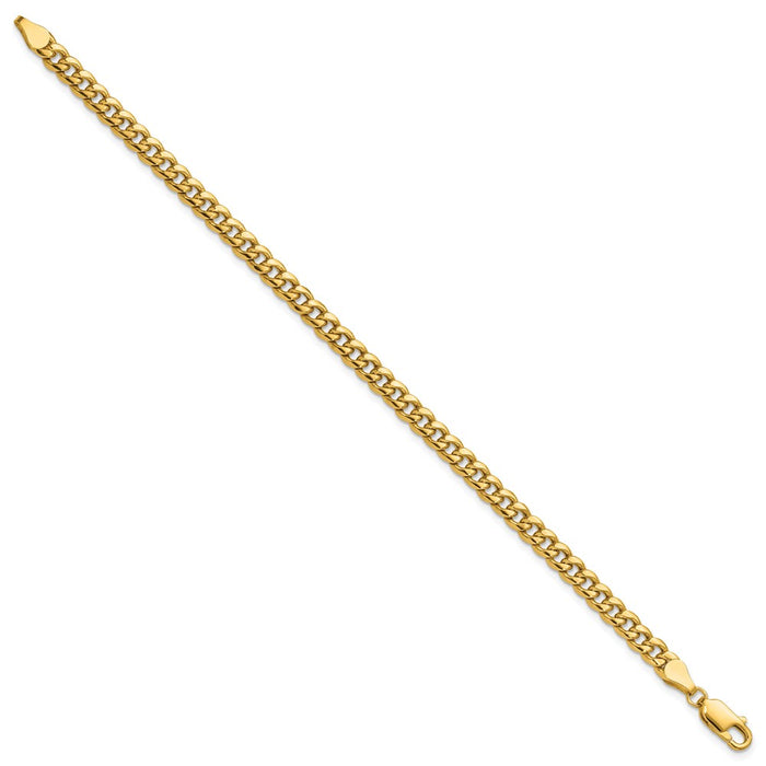Shop 14K Gold 4.5mm Semi-Solid Miami Cuban Link Chain - Luxury & Style-2