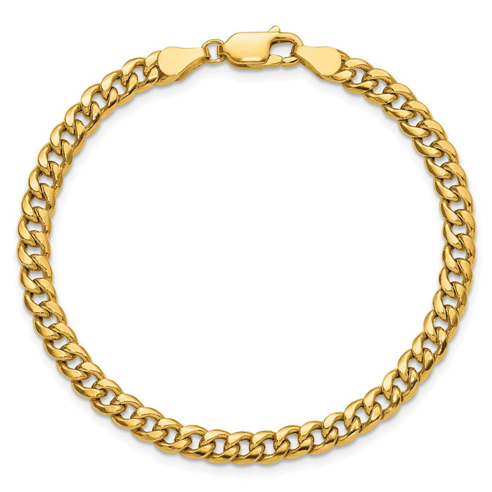 Buy Stylish 14K Gold 4.5mm Semi-Solid Miami Cuban Link Chain | Luxury Value-4