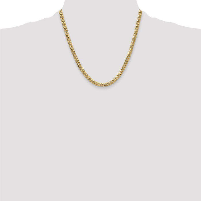 Exclusive 5.25mm 14K Gold Semi-Solid Miami Cuban Link Chain - Stylish Value-4