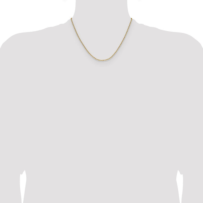 Shop Stylish 14K Gold Beveled Paperclip Chain Necklace - 2.2mm, Luxury Design-4