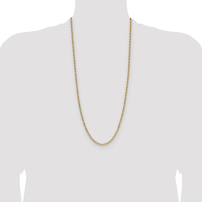 Shop Exclusive 14K Gold 3.7mm Beveled Paperclip Chain Necklace - Stylish Value!-4