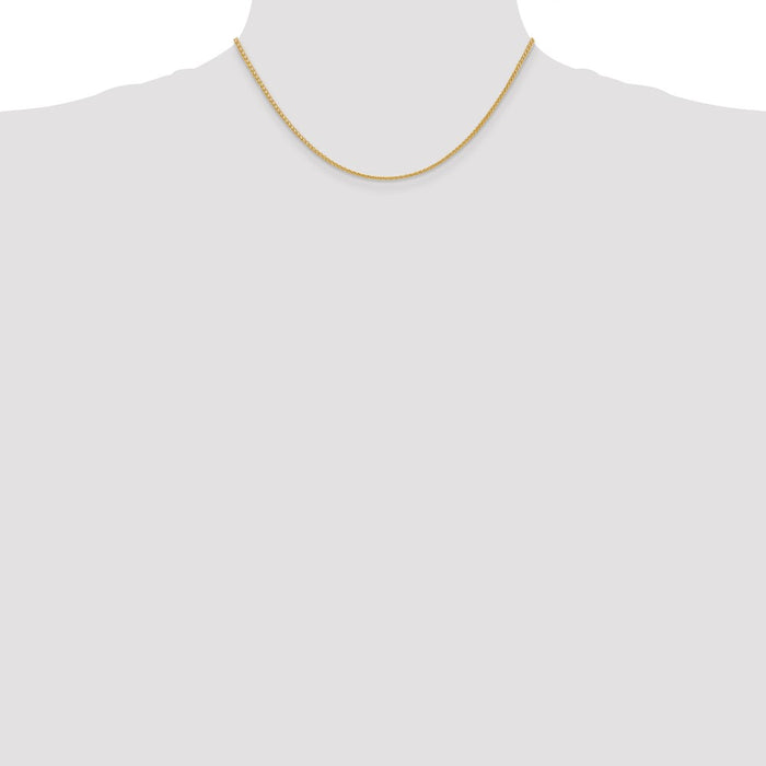 Buy Exclusive 14K Gold 16-Inch 2mm Wheat Chain - Stylish & Affordable-4