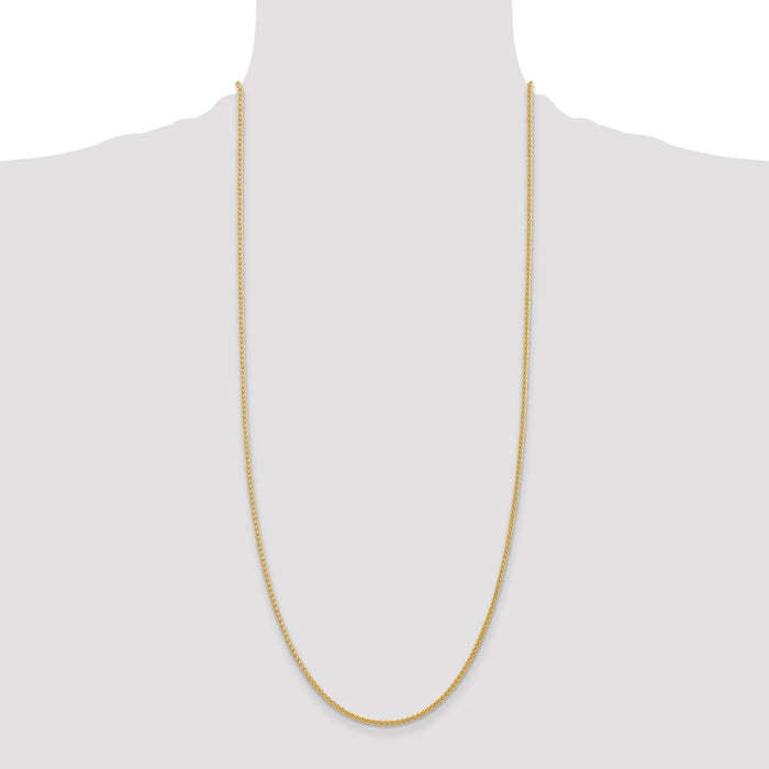 Shop Exclusive 14K Gold 30-Inch 2mm Wheat Chain - Stylish & Affordable!-4