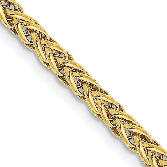 Shop Stylish 14K Gold 20-Inch 2.6mm Wheat Chain - Luxury Design & Affordability-1