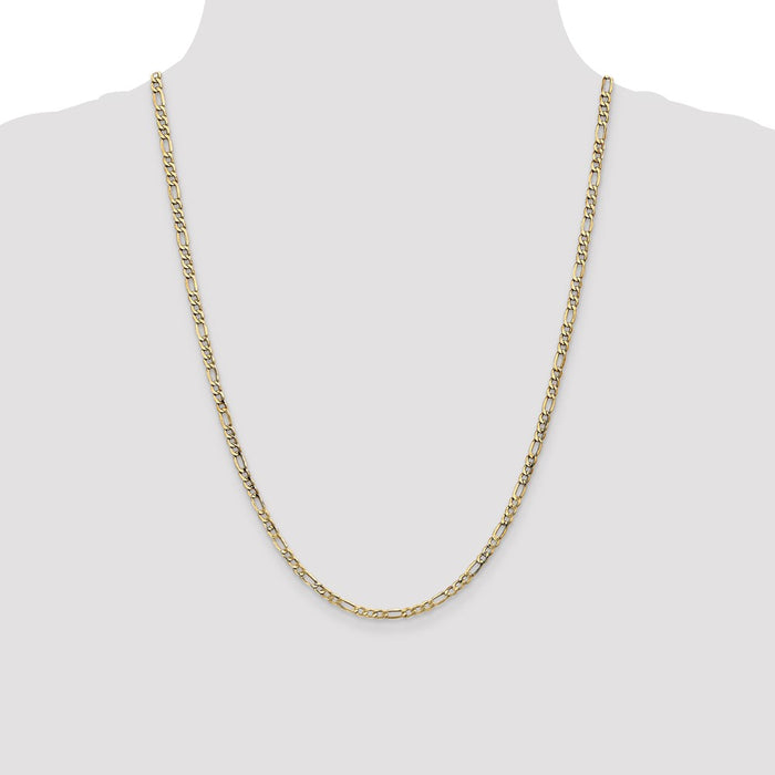 Buy Stylish 14K Gold 24-Inch 3.5mm Figaro Chain | Exclusive Lobster Clasp-4