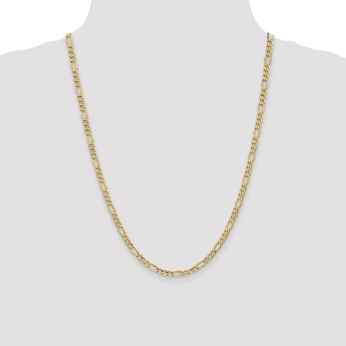 Buy Exclusive 14K Gold 24-Inch 4.2mm Figaro Chain - Stylish Lobster Clasp-4