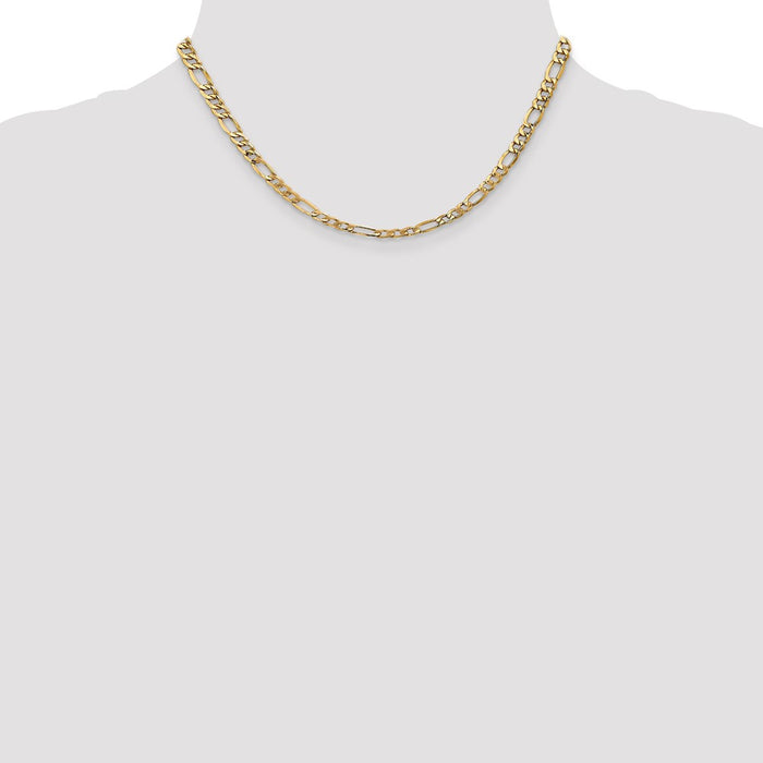 Buy Exclusive 14K Gold 16-Inch Figaro Chain - Stylish 5.75mm Design!-4
