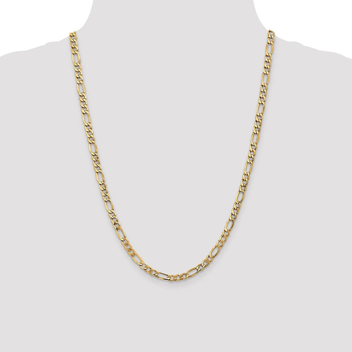 Buy 14K Gold 24-Inch 5.75mm Figaro Chain - Stylish & Affordable Luxury-4