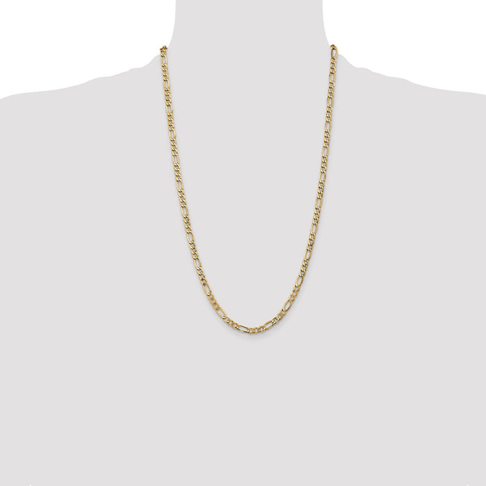 Exclusive 14K Gold 26-Inch Figaro Chain, 5.75mm - Stylish & Affordable!-4