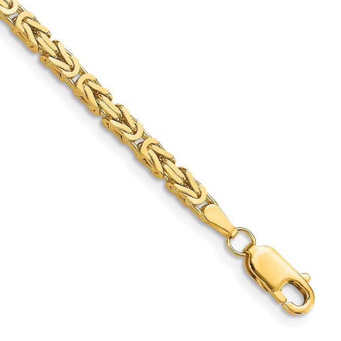 Shop 14K Gold 8-Inch Byzantine Bracelet, 2.5mm - Stylish Luxury Accessory-1