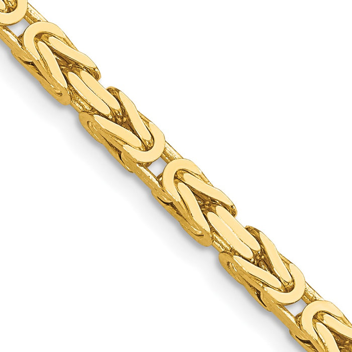 Buy Stylish 14K Gold Byzantine Chain - 16-Inch, 3.25mm, Great Value!-1