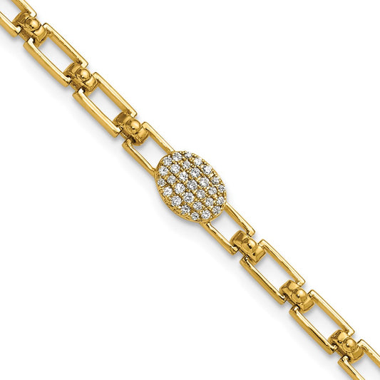 Buy Stylish YG Sterling Silver Cubic Zirconia Bracelet - Affordable Luxury Accessory
