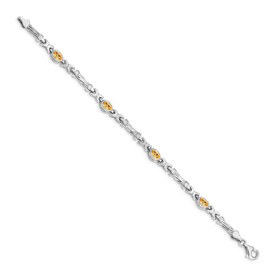 Buy Exclusive 14K White Gold Citrine Bracelet - Stylish, Affordable Luxury!