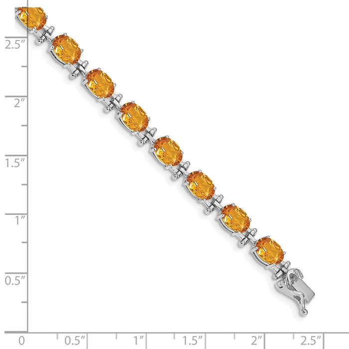 Buy Stylish 14K White Gold Citrine Bracelet - Elegant Design, Affordable Price-3