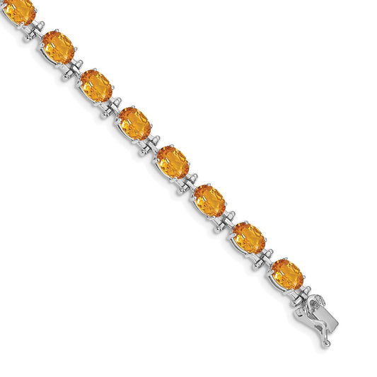 Buy Stylish 14K White Gold Citrine Bracelet - Elegant Design, Affordable Price
