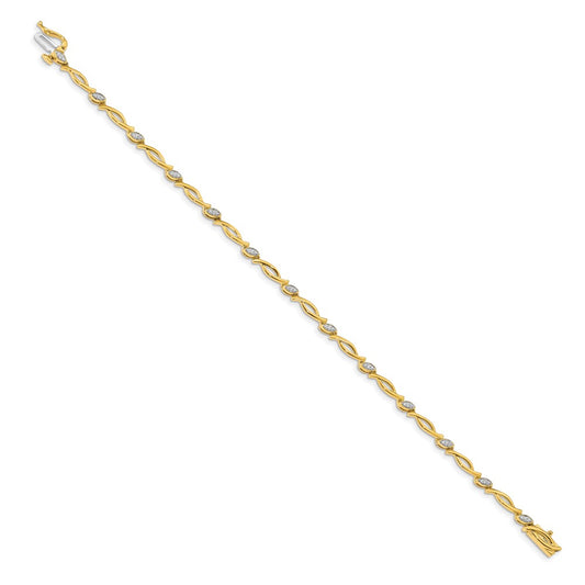 Buy Exclusive 14K Gold Diamond Bracelet - Stylish & Luxury Design, 7.5"