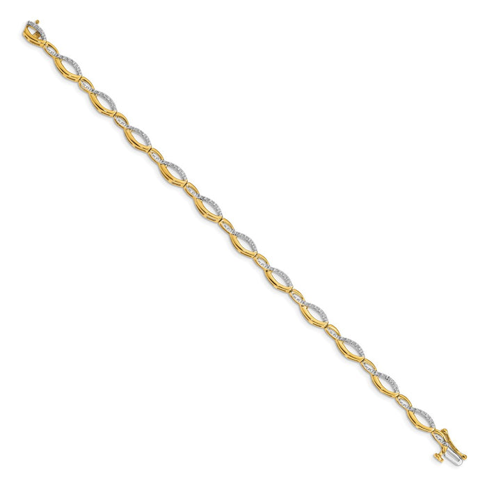Buy Stylish 14K Gold Diamond Bracelet - Elegant Design, Affordable Luxury!-2