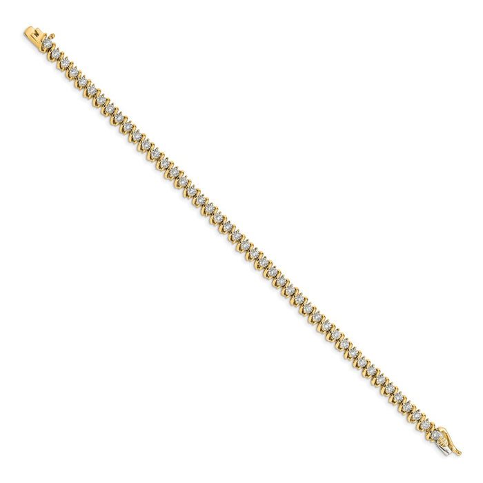 Shop Exclusive 14K Gold Diamond Bracelet - Stylish Design, Affordable Luxury-2