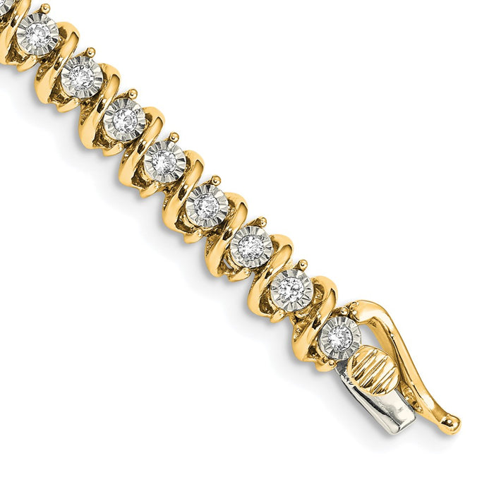 Shop Exclusive 14K Gold Diamond Bracelet - Stylish Design, Affordable Luxury-1