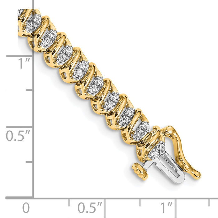 Buy Exclusive 14K Gold Diamond Bracelet - Stylish Luxury at an Affordable Price-3