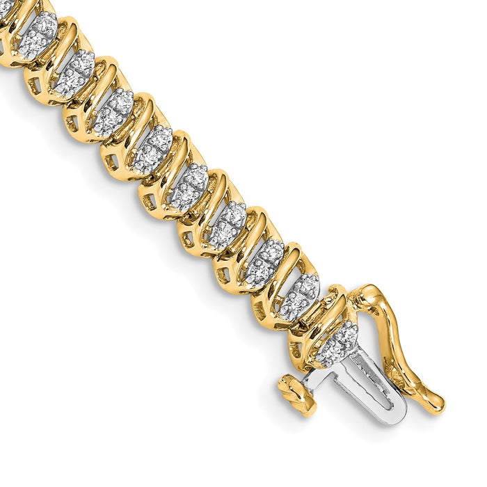 Buy Exclusive 14K Gold Diamond Bracelet - Stylish Luxury at an Affordable Price-1