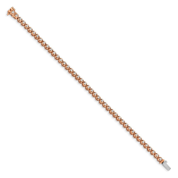 Shop 14K Rose Gold Diamond-Studded Bracelet - Stylish Luxury at Great Value-2