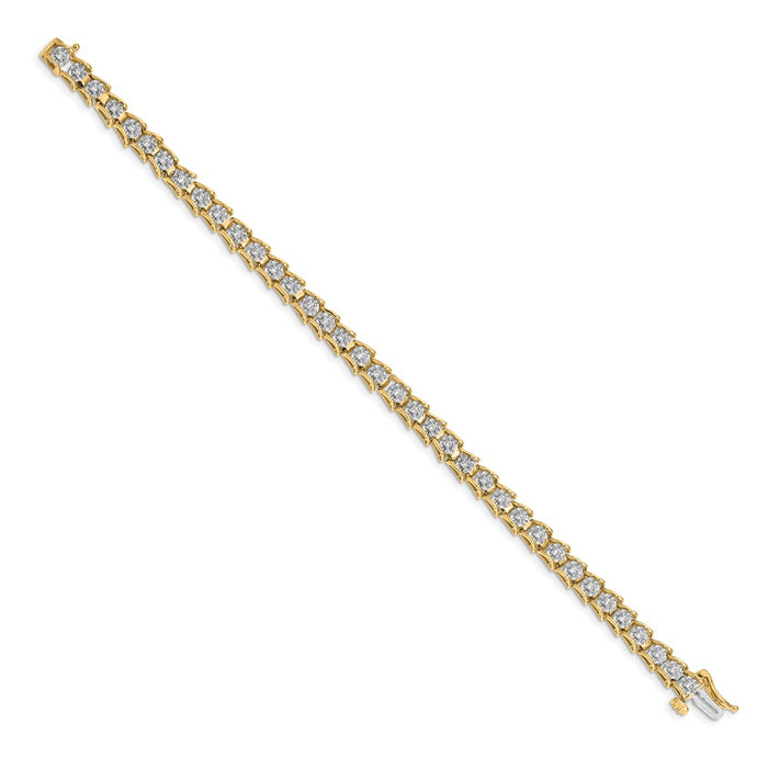 Exclusive 14K Gold Diamond Bracelet - Stylish Design, Affordable Luxury-2