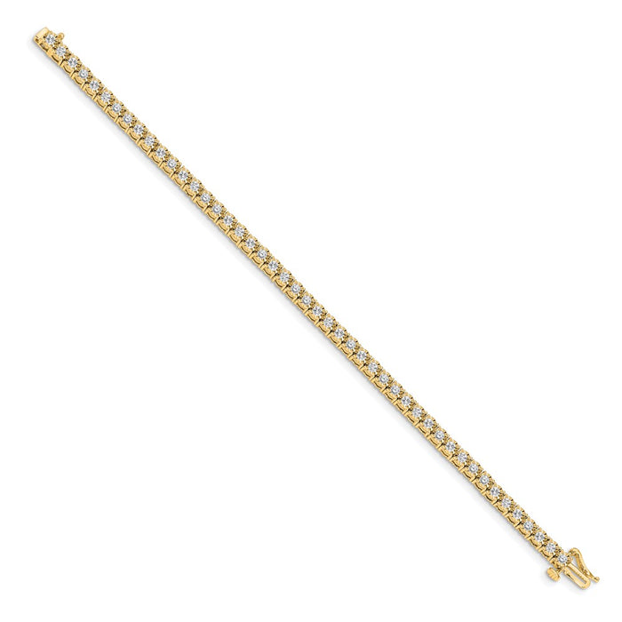 High-Quality 14K Diamond Bracelet with Illusion Setting - Stylish Luxury Value-2