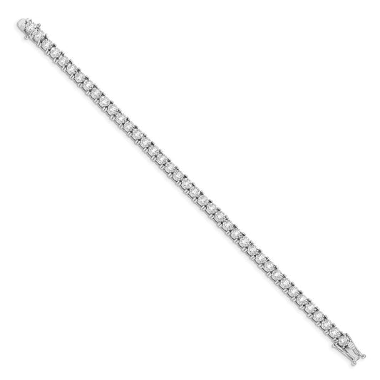 High-Quality 14K White Gold Diamond Bracelet | Stylish Illusion Setting