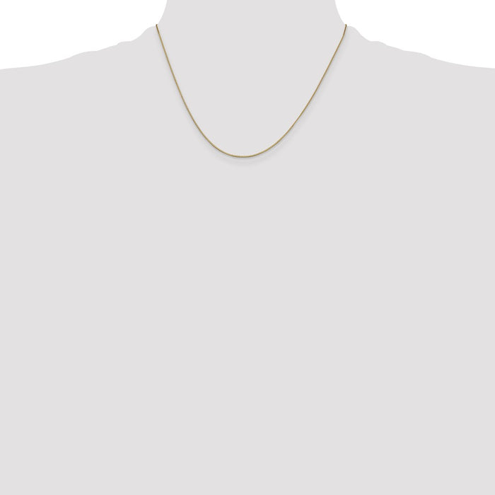 Shop 14K Gold 18-Inch Box Chain, 0.7mm Stylish Design, Affordable Luxury!-4