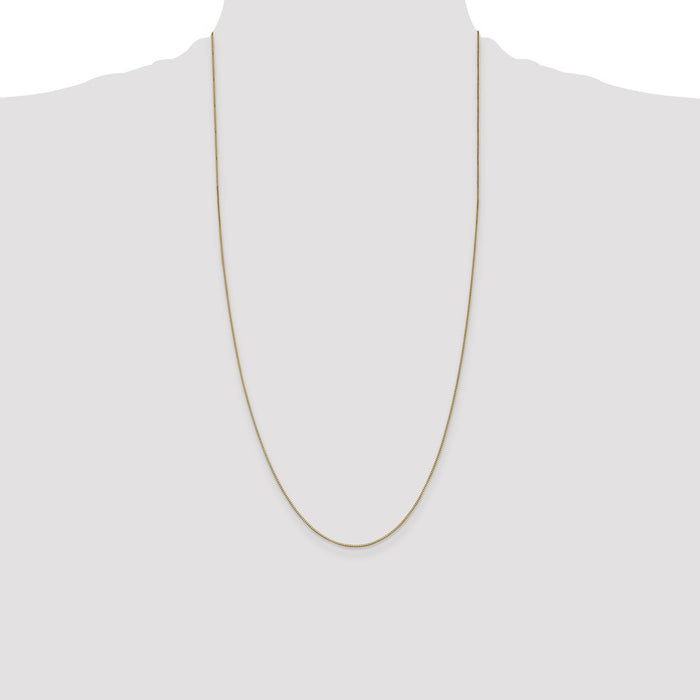 Shop Stylish 28-Inch 14K Gold Box Chain - 0.7mm with Lobster Clasp-4