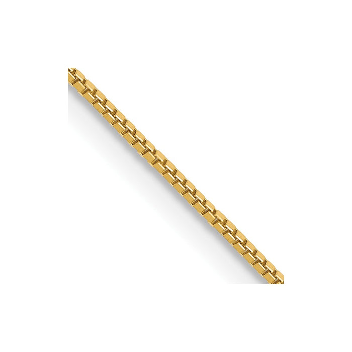 Exclusive 14K Gold 20-Inch Box Chain, 0.7mm - Stylish & Durable Design-1
