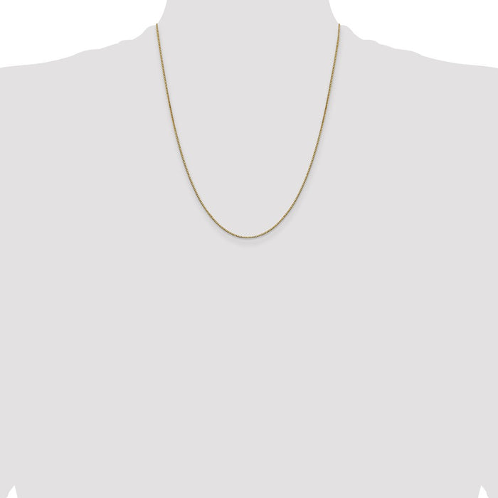 Shop 14K Gold 22-Inch 0.9mm Box Chain - Stylish Lobster Clasp Jewelry Offer-4