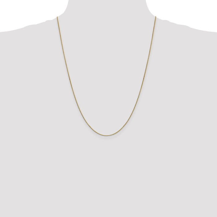 Shop Stylish 24-Inch .9mm 14K Gold Box Chain with Lobster Clasp - Luxury Value!-4