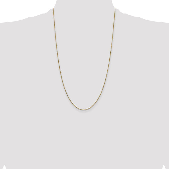 Shop 14K Gold 26-Inch Box Chain, 0.9mm - Stylish & Affordable Luxury Jewelry-4