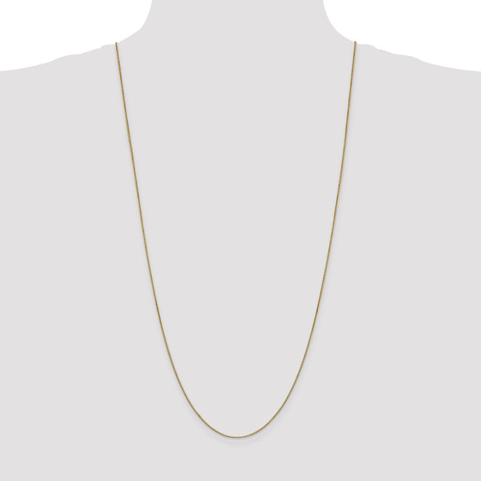 Shop Exclusive 30-Inch 14K Gold Box Chain - Stylish 0.9mm Lobster Clasp-4