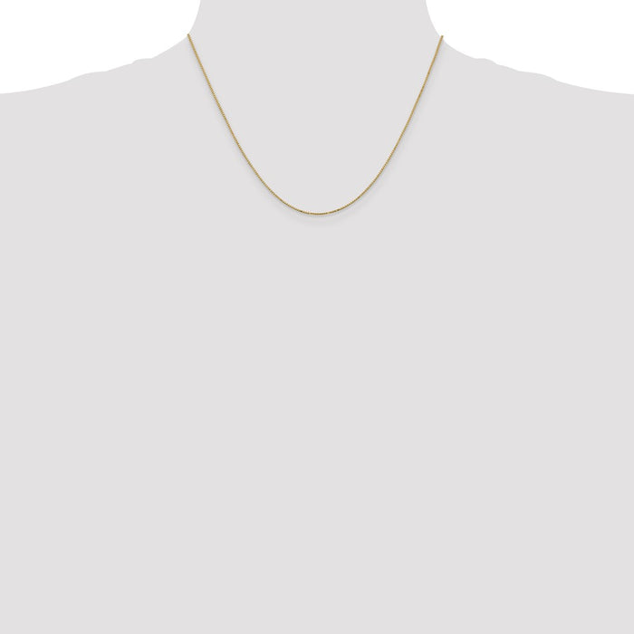 High-Quality 14K Gold 18-Inch .9mm Box Chain - Stylish & Affordable Value!-4