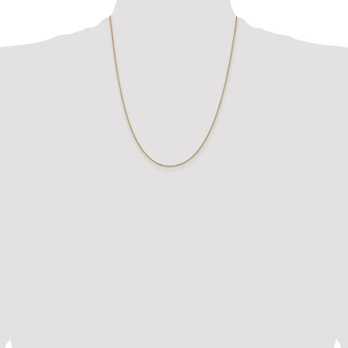 Shop Stylish 14K Gold 22-Inch Box Chain, 0.9mm - Luxury Jewelry at Great Price-4
