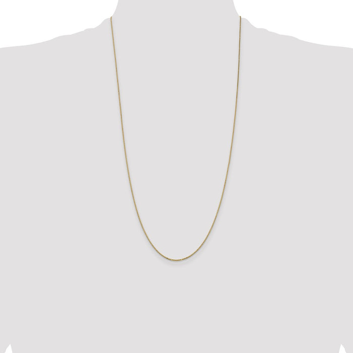 Shop 14K Gold 28-Inch 0.9mm Box Chain - Stylish & Affordable Jewelry!-4