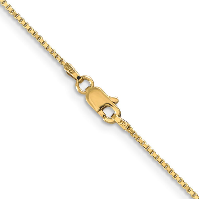 Buy Stylish 14K Gold 14-Inch 1mm Box Chain with Lobster Clasp - Value-4