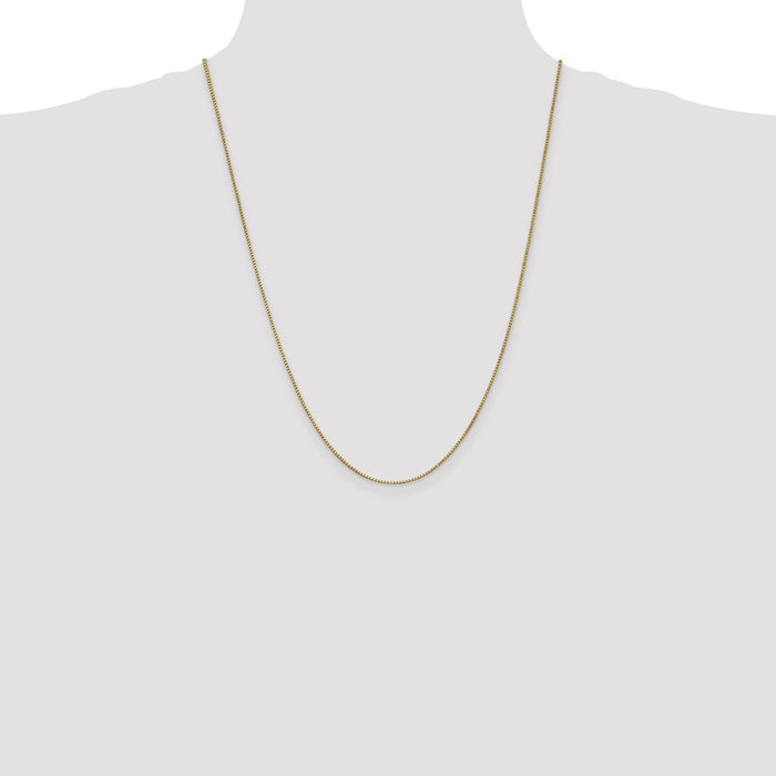 Buy 14K Gold 24-Inch 1mm Box Chain - Stylish & Affordable Luxury Accessory-4