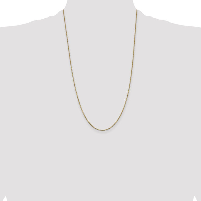 Shop Exclusive 14K Gold 26-Inch 1mm Box Chain - Stylish Lobster Clasp-4