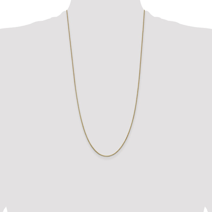 Buy Stylish 28-Inch 1mm 14K Gold Box Chain with Lobster Clasp - Affordable Luxury-4