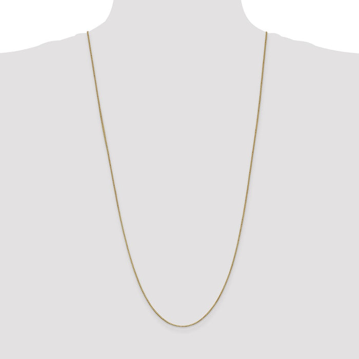 Shop Stylish 14K Gold 30-Inch Box Chain, 1mm with Lobster Clasp - Luxury Item-4